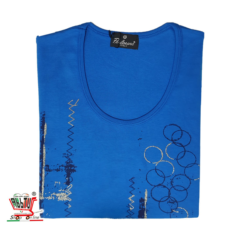 Maglia donna a girocollo manica lunga PERLARARA Maxi 2104 Turotti Taglie Forti Comode e Biancheria Casa